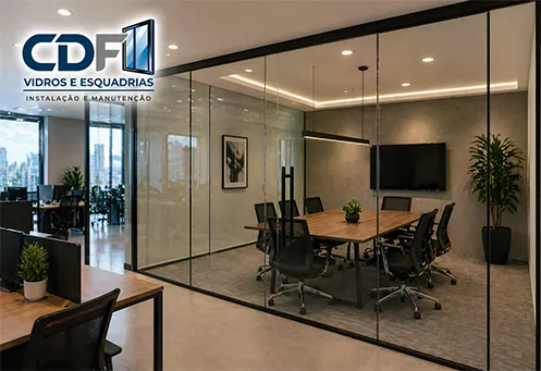 Instalação de Divisória de Vidro